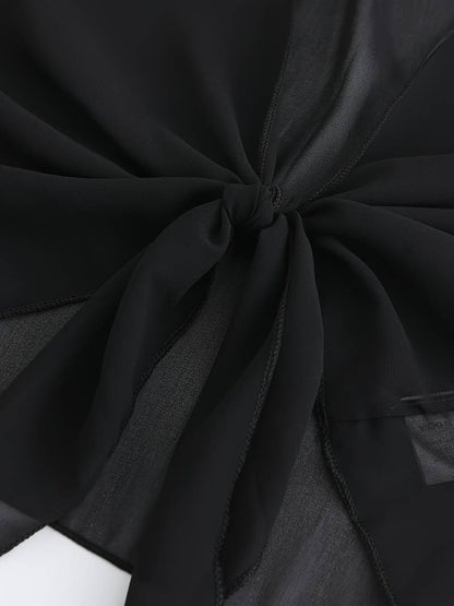 Pearl | Women's Sheer Tie Front Cardigan Open Front Cover Up